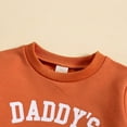 thumbnail image 4 of Toddler Boy Clothes Winter Fall Winter Girls Long Sleeve Letter Hoodie Pants Set Children's Set DADDY's GIRL Multi Color Letter Printed Sweatpants Fall Kids 2 Piece Outfit 3-6 Months, 4 of 5