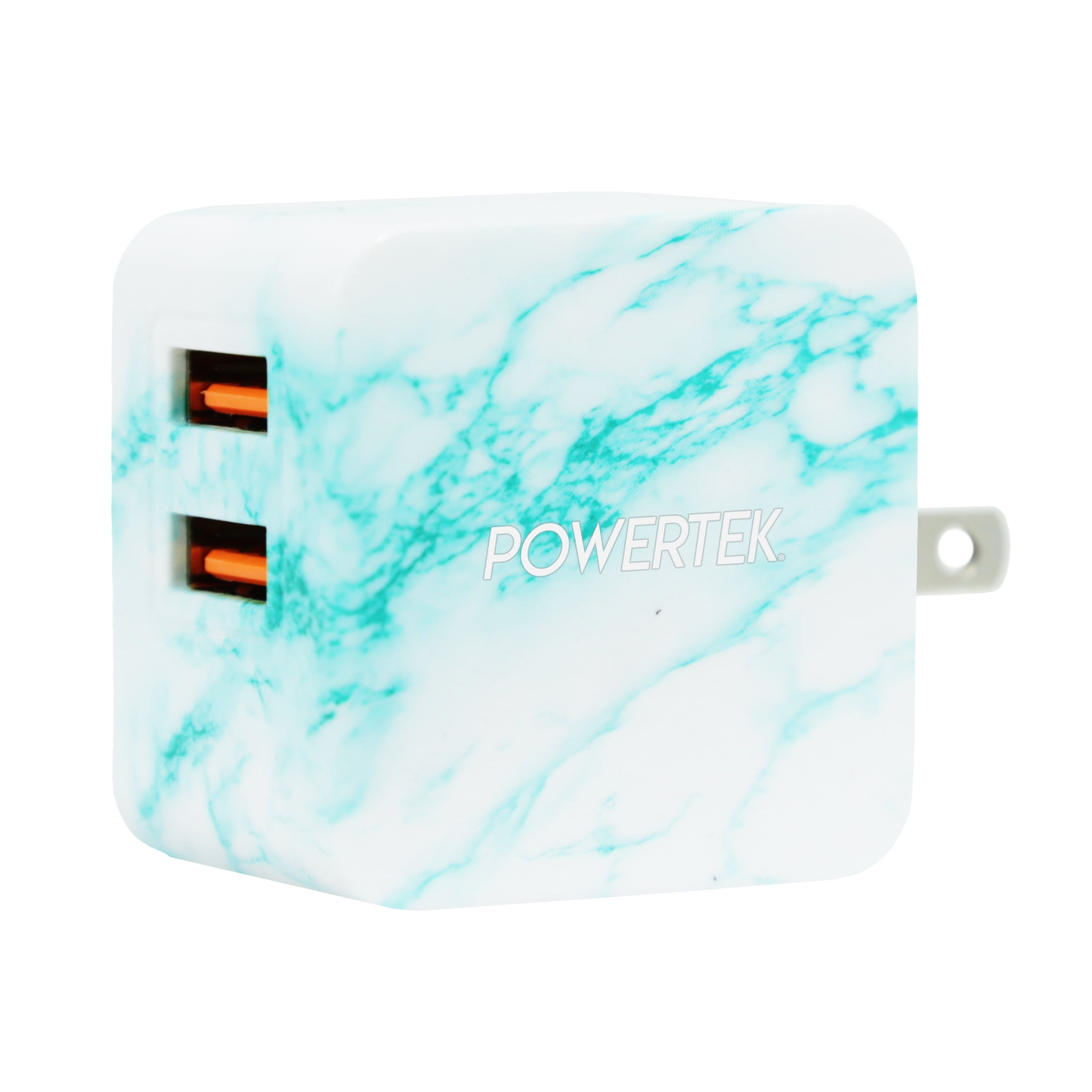 Liquipel Dual USB-A Wall Charger Marble - Blue