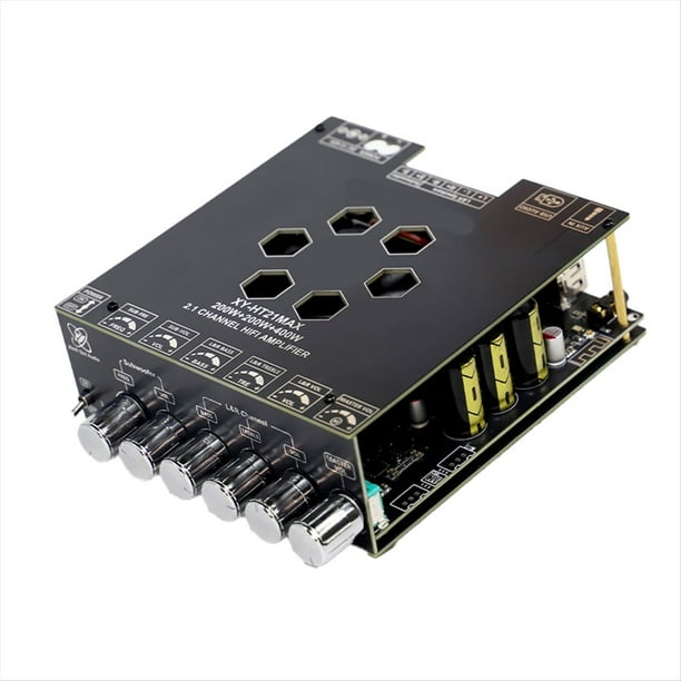 Placa Amplificadora de Sonido Digital Bluetooth de Alta Potencia HT21MAX, Subwoofer de 2.1 Canales, 200 W X 2 + 400 W, Placa de Altavoces TPA3223.