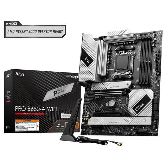 MSI PRO B650-A WIFI ATX Socket AM5 DDR5 for AMD Ryzen CPU (prob650-awifi)