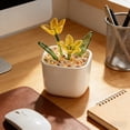 thumbnail image 4 of Personalized Mini Birth Month Flower Pot, Small Ceramic Vase Table Decor with Colorful Floral Design, Cute Indoor Home Desk Decoration for Living Room Office, Mother's Day Gift for Women Mom, 4 of 5