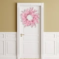 thumbnail image 4 of 11.81inch Artificial Forsythia Wreath for Front Door Pink Jasmine Wreath for Festival Celebration Front Door Wall Window Decoration Home Christmas Decor, 4 of 9