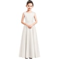 thumbnail image 6 of XQYLOS Girls Formal Dress A Line Sleeveless Flower Long Dresses Kids Cute Birthday Wedding Dress Stage Performance Dresses Teenage Wedding Dress Fl𝗈wy, 6 of 8