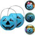 thumbnail image 3 of Cubo de calabaza, 2 piezas, cubos de Halloween, cubo de calabaza, cubos de calabaza para pedir dulces, linternas, calabazas, cestas de Halloween para dulces, 3 of 3