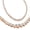 14K Rose Gold, variant on 3 to 20 Carat LAB GROWN Round 17" Graduating Diamond Tennis Riviera Necklace 3 Prong Premium Collection (E-F Color, SI1-SI2 Clarity) 14K White Gold 6 Carat