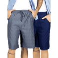 thumbnail image 1 of Pack de 2 Shorts Hombre Casual Cintura Ajustable Detalles Texturizados Diseño Moderno, 1 of 5