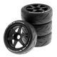 thumbnail image 5 of 4 piezas de neumáticos de goma, piezas de neumáticos para vehículos de oruga 1:8, modelo Negro Zulema ruedas de oruga rc, 5 of 7