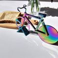 thumbnail image 3 of JP Colorful Bike - Roue de Coupe-Pizza : Outil de Cuisine avec Lame et Support en Acier Inoxydable Trancheuse de Pizza Design Unique pour une Coupe Amusante et Efficace, 3 of 6