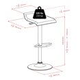 thumbnail image 3 of Paris 2Pc Adjustable Swivel Stool Set - 93232, 3 of 9