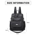 thumbnail image 2 of Mochila De Cuero PU para mujer, bolso de diseño multiusos a la moda, bolsos de hombro para mujer, mochila de viaje, 30*29*13cm, 2 of 7