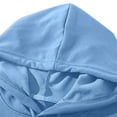 thumbnail image 4 of KeShDi Sherpa Hoodie Mens Sweatshirts Hoodies Men's Casual Hoodie Men's Hoodie Long Sleeved Sky Blue 3X, 4 of 7