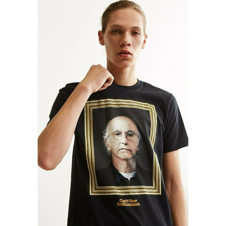 Curb Your Enthusiasm Larry David Portrait T-Shirt,Black- Small