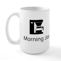 CafePress - Morning Joe Large Mug - 15 oz Ceramic Large White Novelty Mug