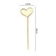 thumbnail image 3 of Fiudx Palillos de Cóctel Love, Brochetas de Madera para Cóctel, Decoración Ecológica para Fiestas, Guarniciones de Frutas y Aperitivos, Fiestas Navideñas y Bodas, Juego de 50, Tamaño 4 X 12 Cm, 3 of 6