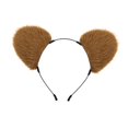 thumbnail image 3 of Diadema con orejas de oso para cosplay, divertida diadema para el pelo para fiestas de máscaras, cumpleaños y actuaciones Marrón, 3 of 10