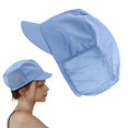 thumbnail image 7 of Adjustable Half Mesh Work Hat - Kitchen Cooking Cap, Reusable Washable Bouffant Beanie, Dust-Proof Service Hat, Breathable Summer Ventilation, Unisex, Comfortable, Durable, One Siz, 7 of 7