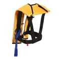 thumbnail image 3 of Top Safety Adult Life Jacket with Whistle - Manual Version Inflatable Lifejacket Life Vest PFD for Boating Fishing Kayaking Canoeing Sailing Paddle Boarding SUP Water Ski Light Weight Adjustable Size, 3 of 7
