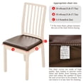 thumbnail image 3 of Dsseng Waterproof Dining Chair Seat Covers Faux Leather Stretch Chair Slipcovers  8 Pack  Beige, 3 of 9