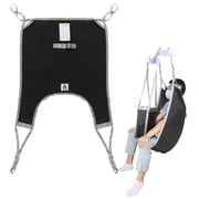 EZ Assistive Patient Lift Sling with Divided Leg for Patient Transfer Red Hoyer iftl sling, 500lb Weight Capacity (Large Size )