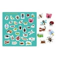 thumbnail image 3 of Sticker Book Toy Set Children Learning Training Playthings Cartoon Style Reusable Stickers Toys Kit Educational Plaything Prop Type 1, 3 of 6