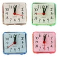 thumbnail image 3 of ABS Housing Clock Portable Rectangular Replacement Quiet Running Battery Powered Household Office Bedroom Living Room Alarms White, 3 of 9