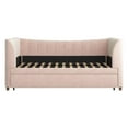 thumbnail image 5 of Max & Finn Valentina Upholstered Daybed with Trundle, Twin, Pink Velvet, 5 of 10