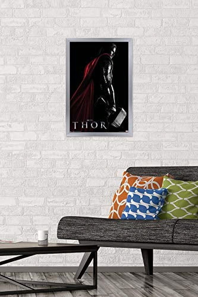 Marvel Cinematic Universe - Thor - One Sheet Wall Poster, 14.725" x 22.375", Framed