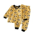 thumbnail image 2 of Spazoro Toddler Kids Girls Outfits Shirts Sets, Floral Casual Long Sleeve 2024 Pajamas 2 Piece Outfits For Girls Yellow Size 9 T, 2 of 3