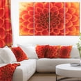 thumbnail image 1 of Orange Abstract Flower Petals - Floral Canvas Art Print, 1 of 3