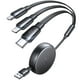 thumbnail image 1 of Cable de carga LISEN Cargador de coche retráctil 3 en 1 para todos los dispositivos, 1 of 9
