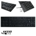 thumbnail image 2 of 109Keys Left Handed Ergonomic Keyboard with Integrated Numeric Keypad and USB Hub Perfect for Business and Office, 2 of 11