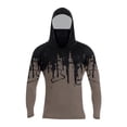 thumbnail image 3 of Men 3D Print Pullover Hoodies with Built-In Face Mask And Drip Design Featuring Streetwear Style For Casual Outings Skateboarding Concerts Light Brown L, 3 of 5