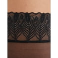 thumbnail image 2 of Joyspun Women's Peacock Lace Top Thigh High Stockings, 2-Pack, 2 of 4