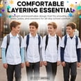 thumbnail image 4 of BROOKLYN VERTICAL Boys 4-Pack Long Sleeve Cotton Tee Shirts – Soft, Comfortable Undershirts for Kids, Basic Layering Shirts, 4 of 8