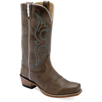 Old West Womens Western Tan Canyon Leather Cowboy Boots 7 M  display picture 3
