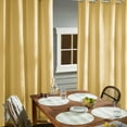 thumbnail image 4 of TOWN & COUNTRY BASICS Cabana Solid Heavyweight Indoor Outdoor Curtains, Light Filtering Opacity with Grommet Top, Water Repellent, 2-Pack Set, 54"x96", Sundress Yellow, 4 of 11