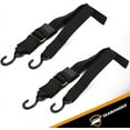 Seamander Marine 2 in. Boat Trailer TieDown Straps with Durable Hooks