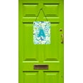 thumbnail image 2 of Letter A Flowers and Butterflies Teal Blue Wall or Door Hanging Prints, 2 of 2