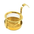 thumbnail image 1 of Unatoiry Rotating Tea Strainer Fine Mesh Filter Coffee Herb Sieve Teaware One Handle 360 Degree Rotatable Infuser Kitchen Gadgets Gold, 1 of 6