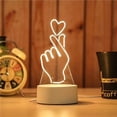 thumbnail image 2 of LED Night Light 3D Night Light Eye Protection Lamp Bedroom Couple Child Birthday Holiday Gift Type 1, 2 of 9