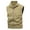 Khaki, variant on UVEASISHA Lightweight Work Vest for Men Sleeveless Stand Collar Cargo Vest Full Zip Casual Hiking Waistcoat with Zipper Pockets Brown M