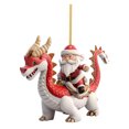 thumbnail image 1 of Christmas Tree Decorations Acrylic Flat Mini Indoor Outdoor Farmhouse Santa C Laus Ride Holiday Spring Decorations, 1 of 5