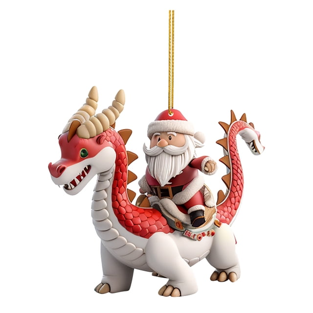 Christmas Tree Decorations Acrylic Flat Mini Indoor Outdoor Farmhouse Santa C Laus Ride Holiday Spring Decorations