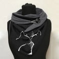 thumbnail image 2 of Mode Femmes Bouton Impression Envelopper Chaud Châles Doux Foulards Casual Écharpe, 2 of 3