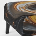 thumbnail image 5 of Designart "Gold Black Spiral Pattern" Upholstered Modern & Contemporary Accent Chair and Abstract Spirals Arm Chair - Multiple Color & Pattern, 5 of 7
