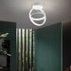 thumbnail image 5 of Lámpara de lámpara de tejado moderna, luz colgante LED, arte creativo para cocina, habitación, comedor, decoración de terraza, accesorio de iluminación D luz blanca blanca, 5 of 9