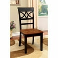 thumbnail image 2 of Benzara Torrington Cottage Side Chair With Wooden Seat, Black & Oak , Set Of 2, 2 of 3