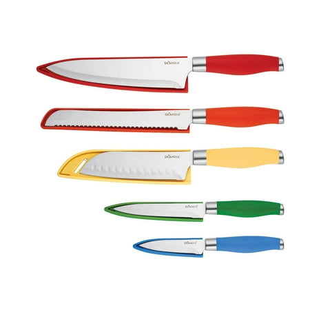 Skandia Sekai 5-piece Cutlery Set with Blade Guards (1 knife missing)