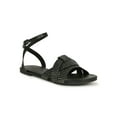thumbnail image 1 of Chase and Chloe Woven Studded Ankle Strap Flat Sandal 20186, 1 of 4