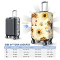 thumbnail image 6 of Lsque Watercolor Bee Honey Honeycomb Bee Printed Luggage Cover, Travel Luggage Protector,Scratch and Dirt Resistant, Fits 18-32 Inch Luggage - Medium, 6 of 9